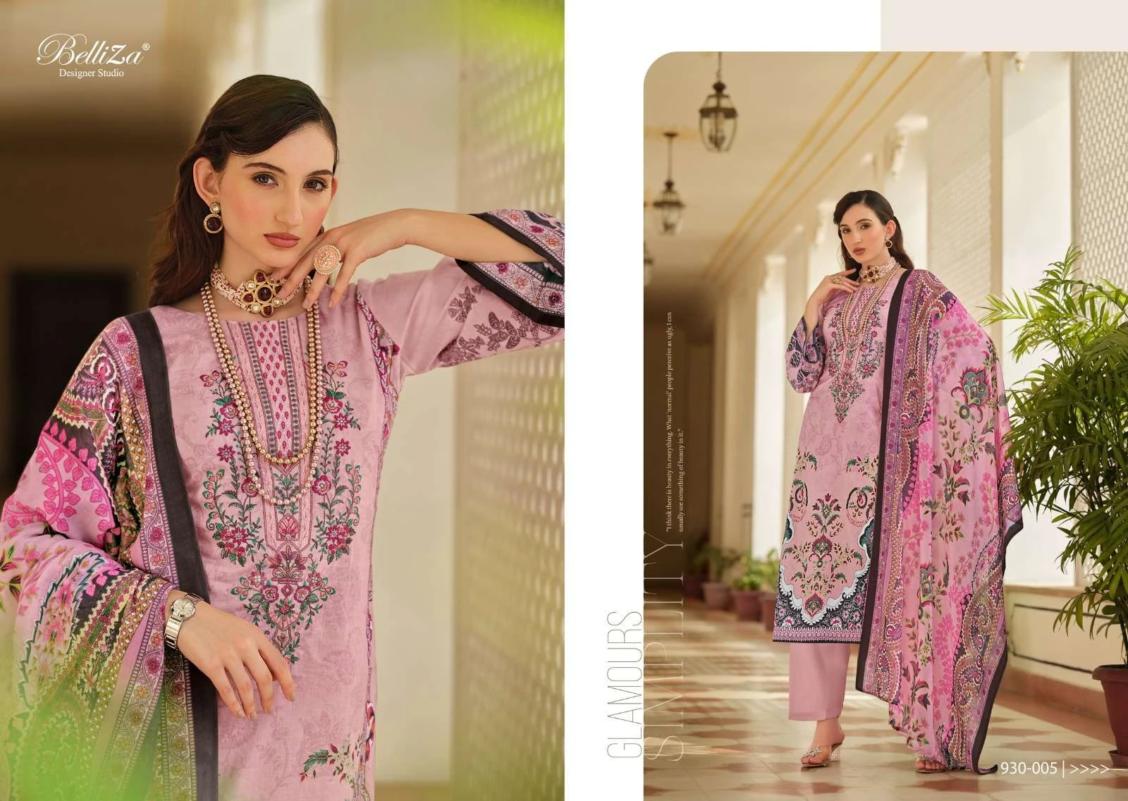 Belliza Designer Naira Vol 57 Cotton Print Wholesale Pakistani Printed Salwar Suit Catalog — Wholesale Salwar Suits, Belliza Designer wholesale from Surat - Gallery Image 4